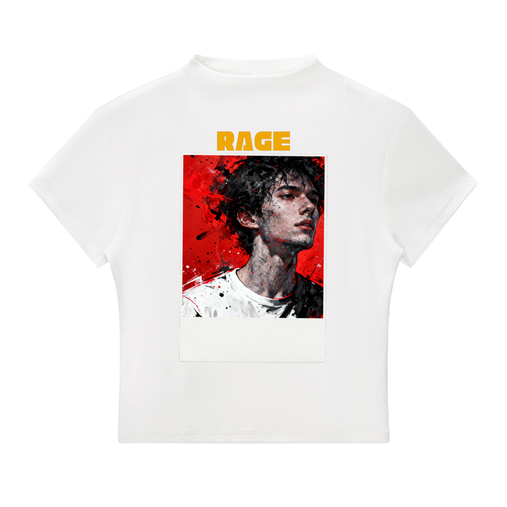 RAGE Slim Fit Mock Neck T-Shirt