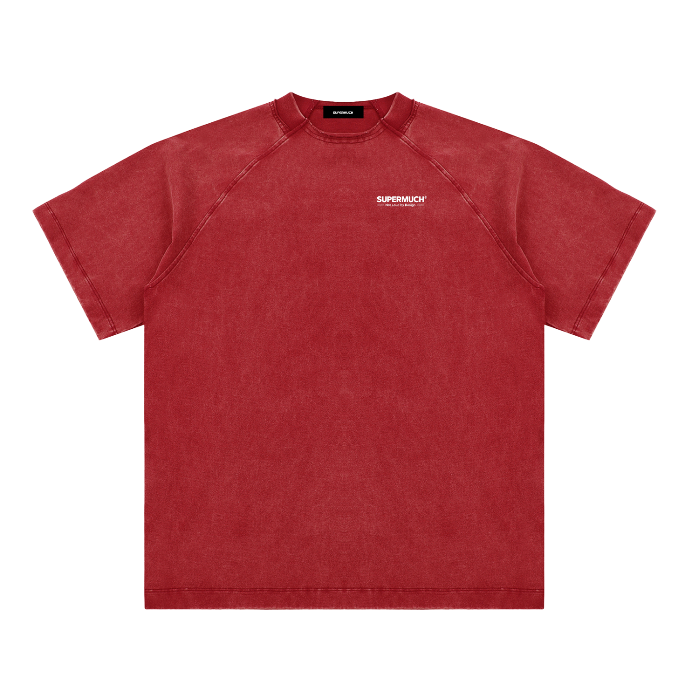 Vintage Washed Raglan Cotton T-Shirt