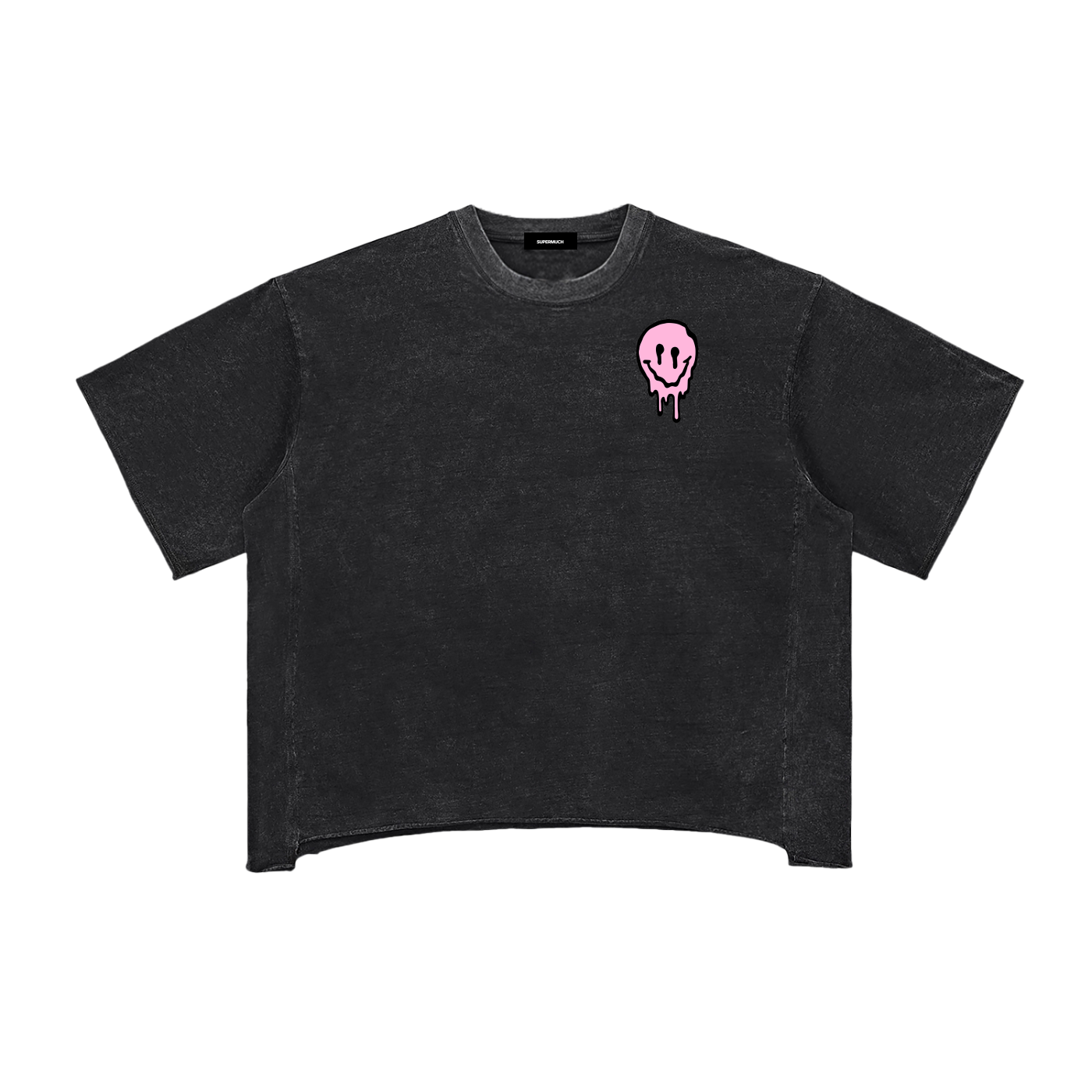 Raw Edge Snow Washed Boxy T-Shirt