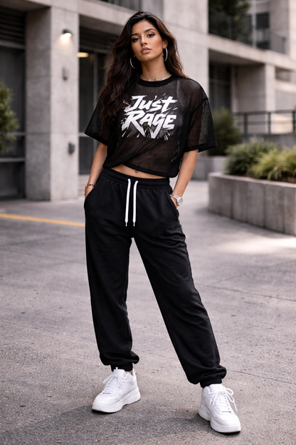 See-through Boxy Net T-Shirt