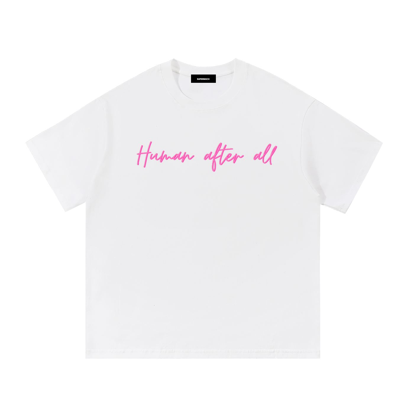 Men's White Cotton T-Shirt - Men's T-shirt by Supermuch