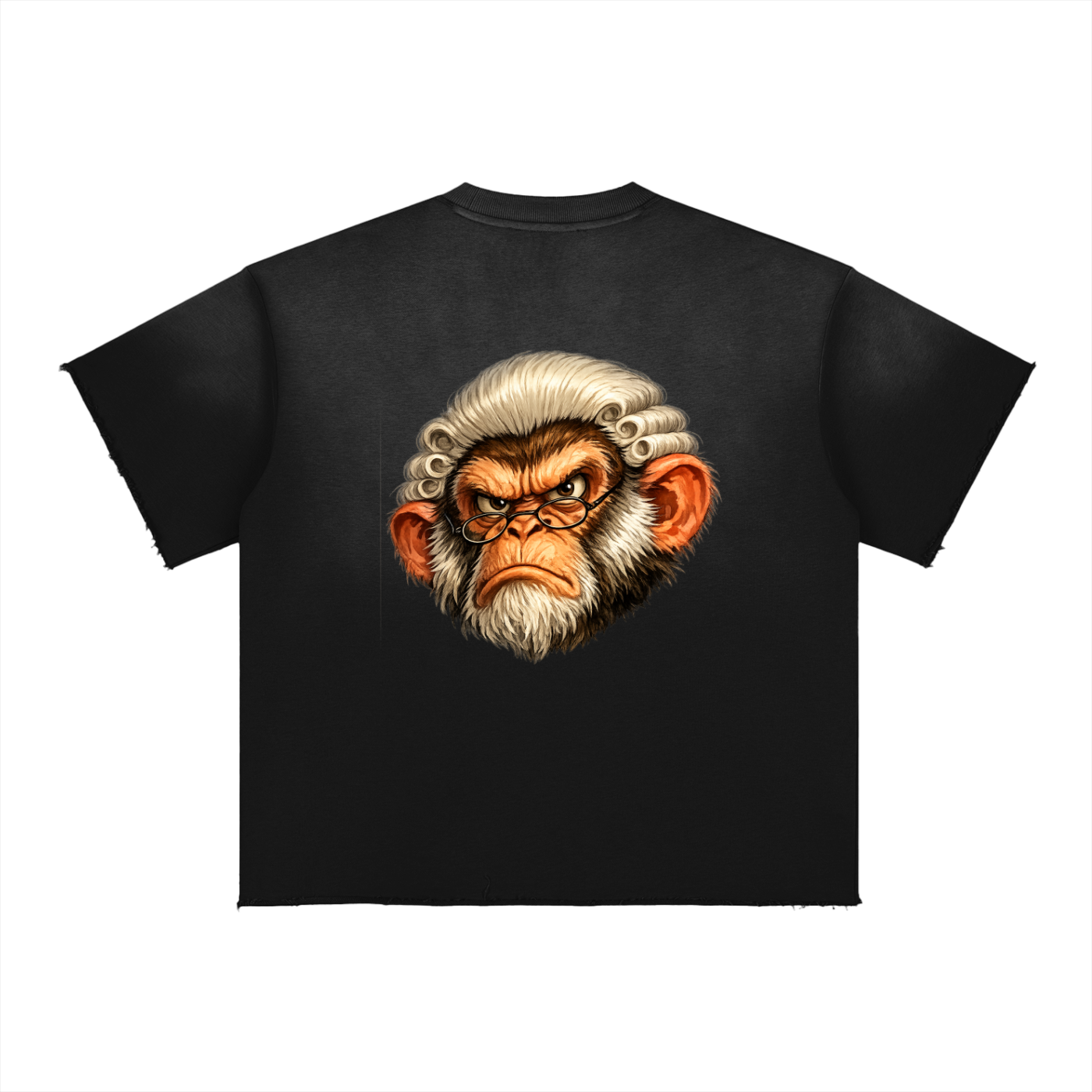 Don't Judge Sun Fade Raw Edge T-Shirt