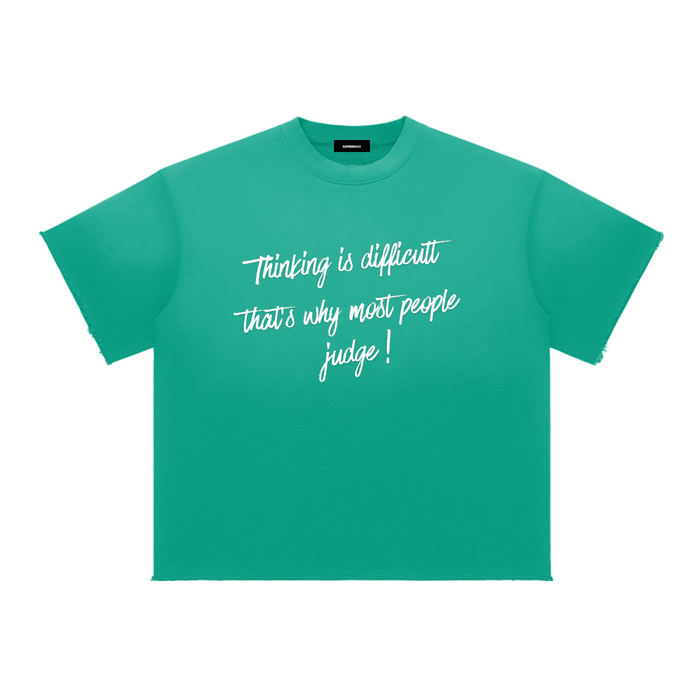 Don't Judge Sun Fade Raw Edge T-Shirt