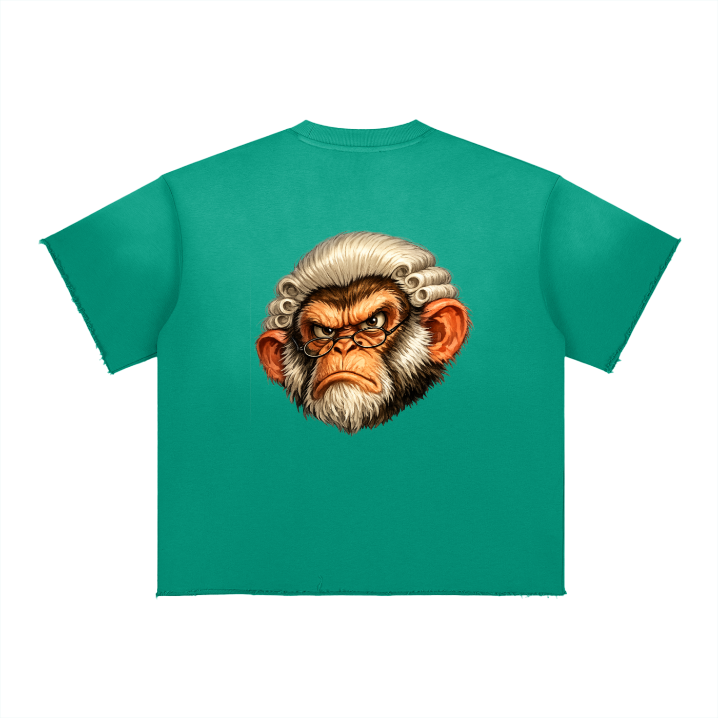 Don't Judge Sun Fade Raw Edge T-Shirt