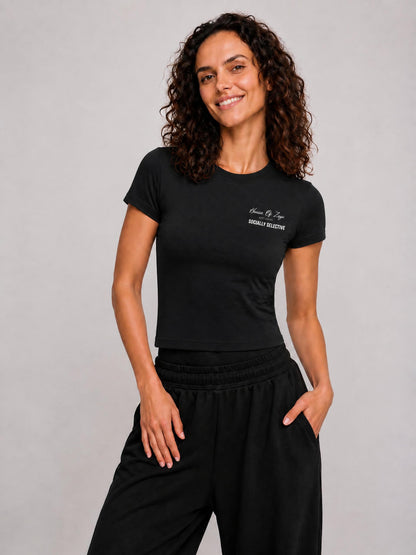 Essential Bodycon Crewneck T-Shirt