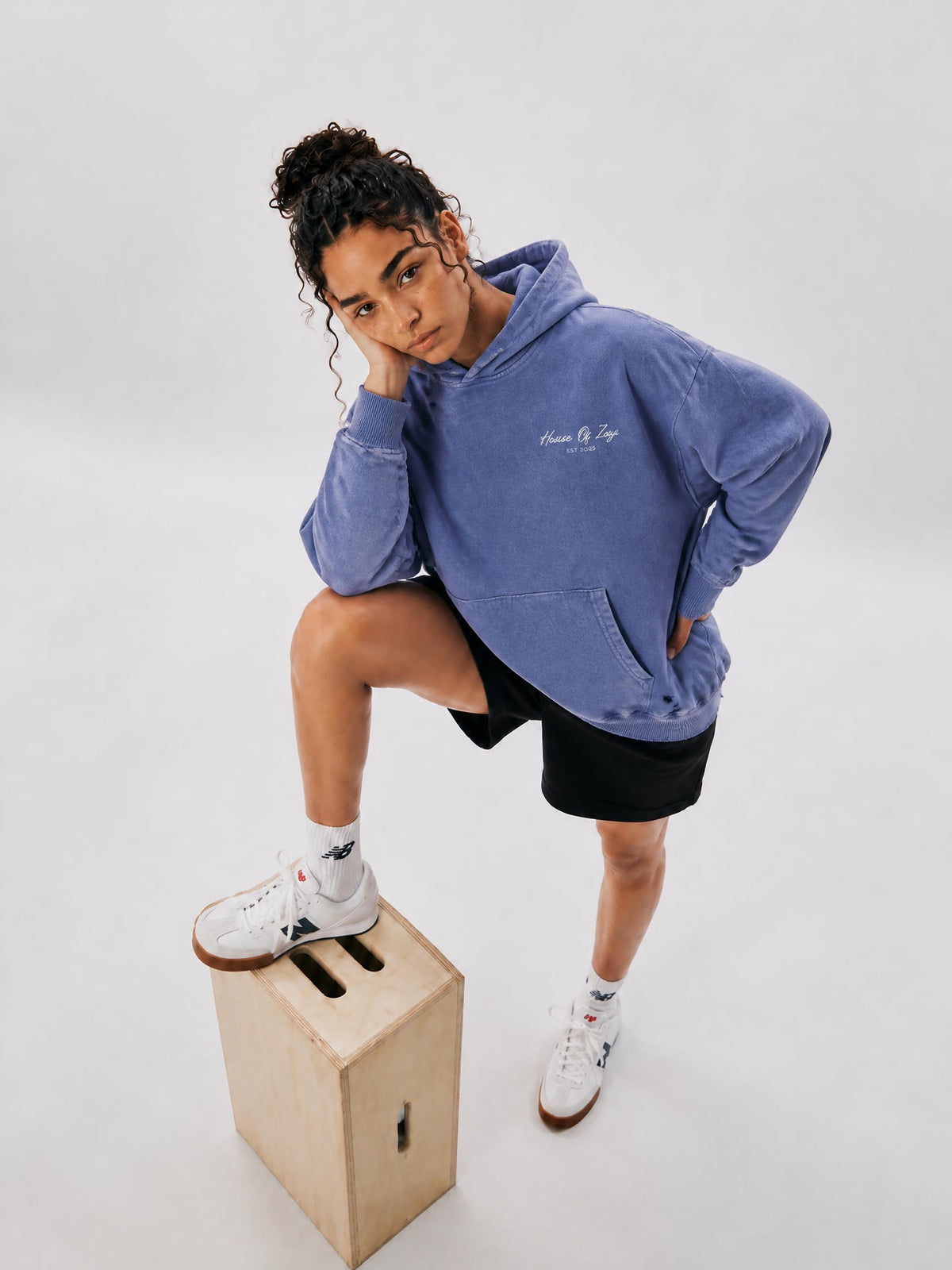 Unisex Mineral Wash Distressed Hoodie